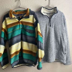 Bundle of 2 Mens Quarter Zips (Orvis and Patagonia)